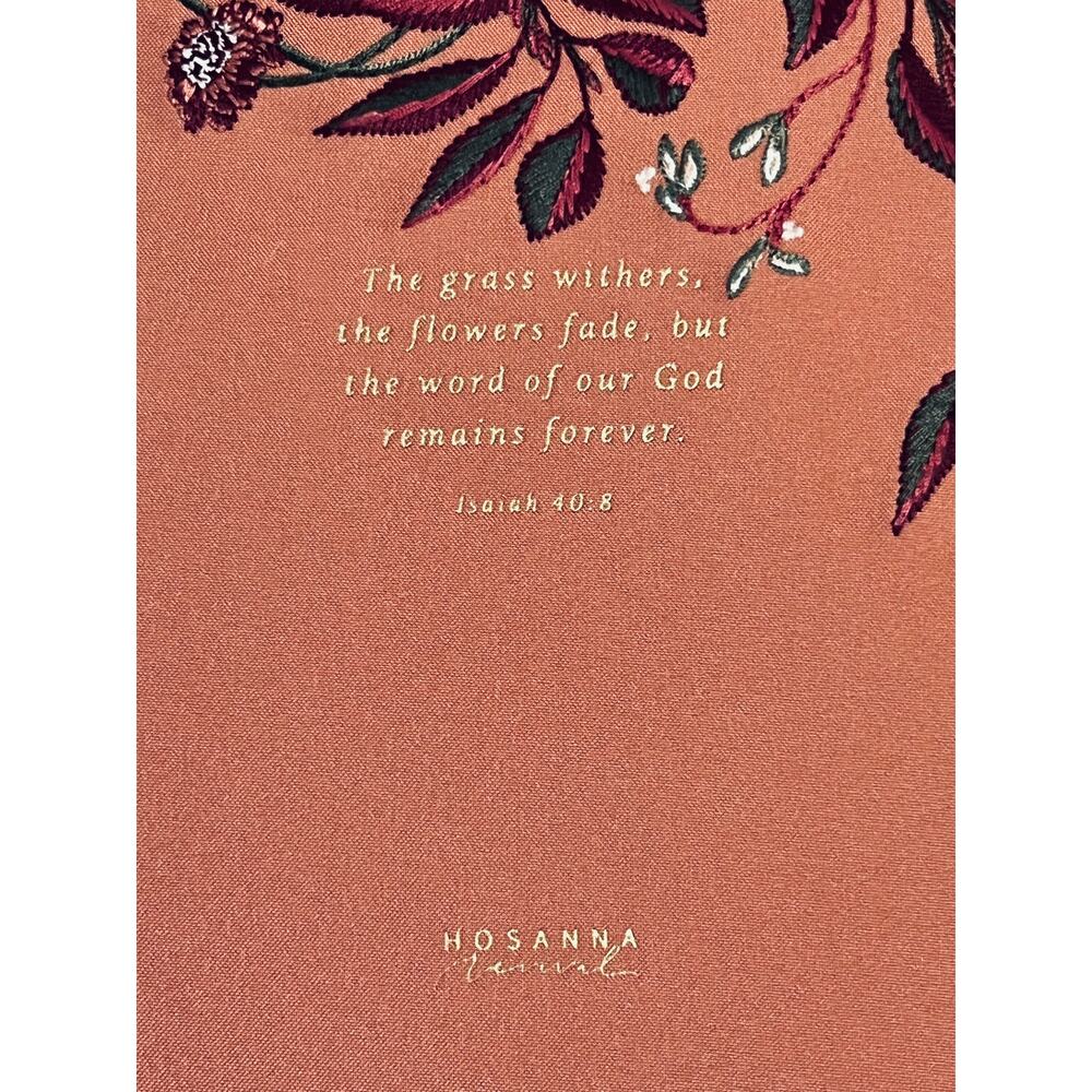 Hosanna Revival CSB Notetaking Bible Embroidered Rosedal Theme Design - Picture 3 of 6